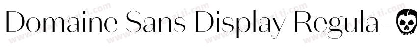 Domaine Sans Display Regula字体转换